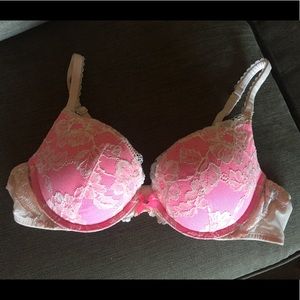 Body by Victoria’s Secret pink lace rhinestone bra